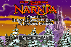 The Chronicles of Narnia - The Lion, The Witch and The Wardrobe (U)(Rising Sun) Title Screen