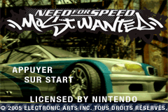 Need for Speed Most Wanted (U)(Rising Sun) Title Screen