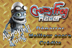 Crazy Frog Racer (E)(Rising Sun) Title Screen