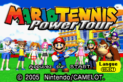 Mario Tennis - Power Tour (U)(Independent) Title Screen