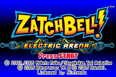 ZatchBell! - Electric Arena (U)(Trashman) Title Screen