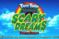 Tiny Toon Adventures - Scary Dreams (U)(Trashman) Title Screen