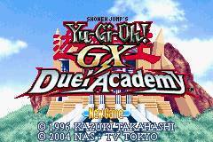 Yu-Gi-Oh! GX - Duel Academy (U)(Independent) Title Screen