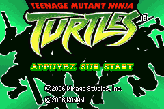2 in 1 - Teenage Mutant Ninja Turtles Double Pack (E)(sUppLeX) Title Screen