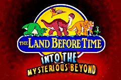 The Land Before Time - Into the Mysterious Beyond (U)(Trashman) Title Screen