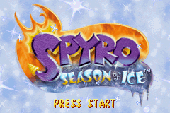 2 in 1 - Spyro - Season of Ice & Spyro - Season of Flame (U)(Independent) Title Screen