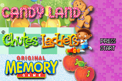 3 in 1 - Candy Land, Chutes and Ladders, Memory (U)(Trashman) Title Screen