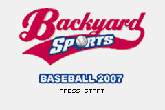 Backyard Sports Baseball 2007 (U)(Trashman) Title Screen