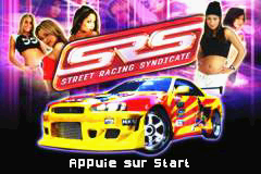 SRS - Street Racing Syndicate (E)(Rising Sun) Title Screen