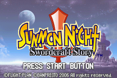 Summon Night - Swordcraft Story (U)(Independent) Title Screen