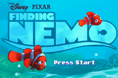 2 in 1 - Finding Nemo & Finding Nemo - The Continuing Adventures (E)(Independent) Title Screen