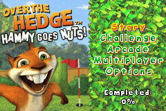 Over the Hedge - Hammy Goes Nuts (U)(Rising Sun) Title Screen