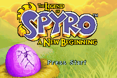 The Legend of Spyro - A New Beginning (U)(Rising Sun) Title Screen