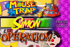 3 in 1 - Mousetrap & Simon & Operation (U)(Independent) Title Screen