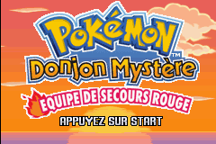 Pokemon Mystery Dungeon - Red Rescue Team (E)(Rising Sun) Title Screen