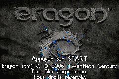 Eragon (E)(Rising Sun) Title Screen