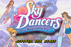 Sky Dancers - They Magically Fly! (E)(Sir VG) Title Screen