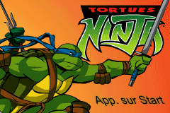 Teenage Mutant Ninja Turtles Volume 1 - Gameboy Advance Video (F)(Independent) Title Screen