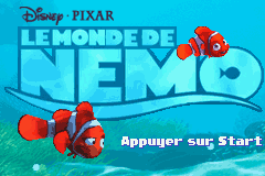 2 in 1 - Finding Nemo & Finding Nemo The Continuing Adventures (E)(Independent) Title Screen