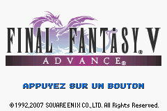 Final Fantasy V Advance (E)(Eternity) Title Screen