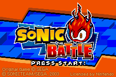 2 in 1 - Sonic Battle & ChuChu Rocket! (E)(Independent) Title Screen