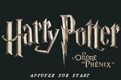 Harry Potter And The Order Of The Phoenix (U)(sUppLeX) Title Screen