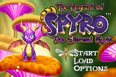 The Legend of Spyro - The Eternal Night (U)(OMGba) Title Screen