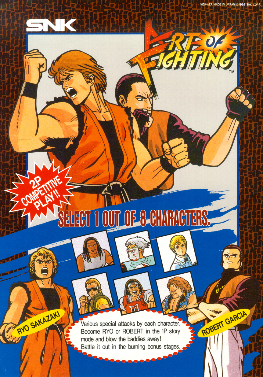 Art of Fighting / Ryuuko no Ken flyer