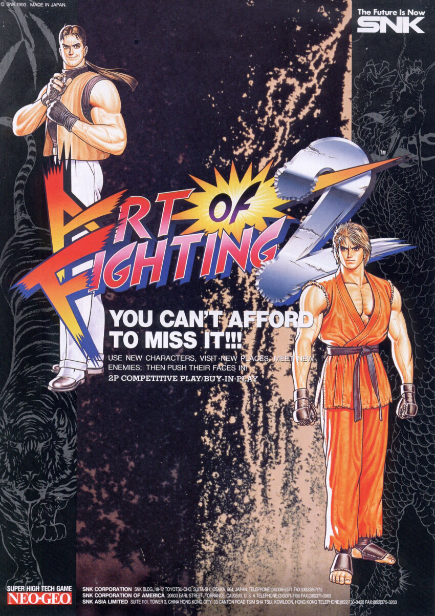 Art of Fighting 2 / Ryuuko no Ken 2 (NGM-056) flyer