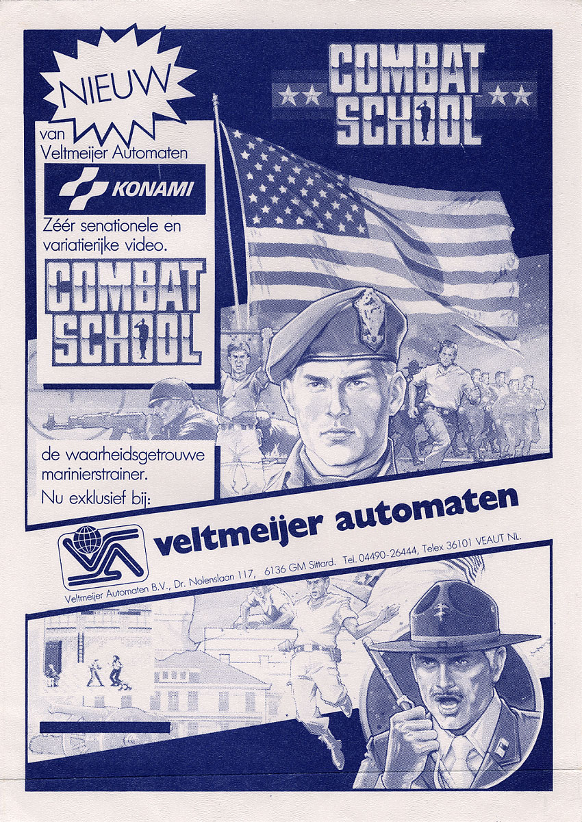 Combat School (trackball) flyer