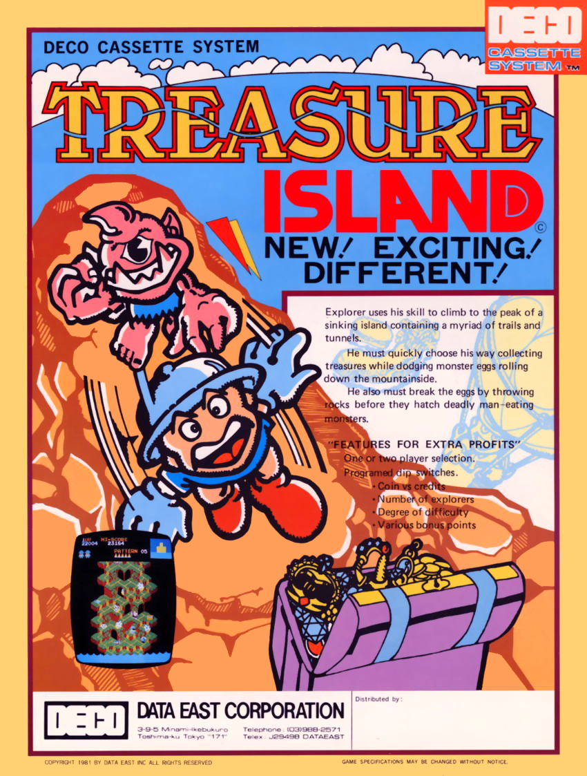 Treasure Island (DECO Cassette) (US) (set 1) flyer