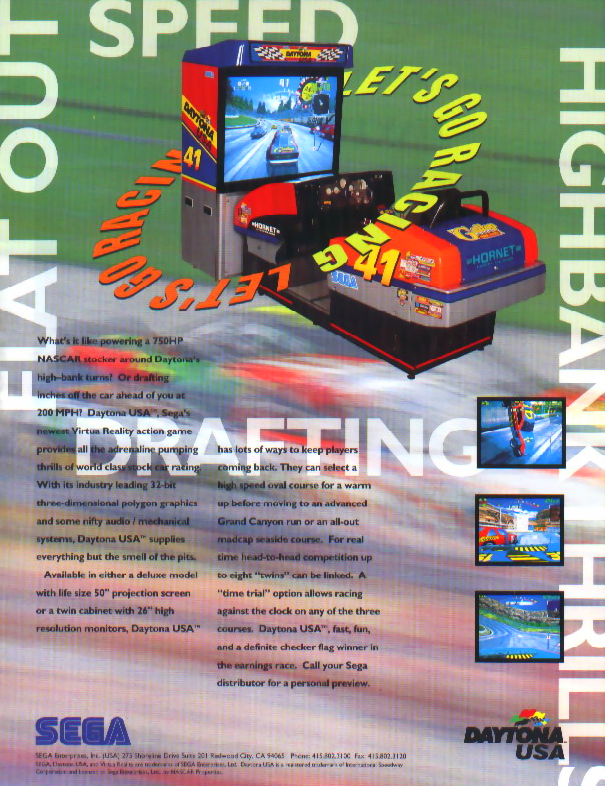 Daytona USA (Japan, Turbo hack, set 1) flyer