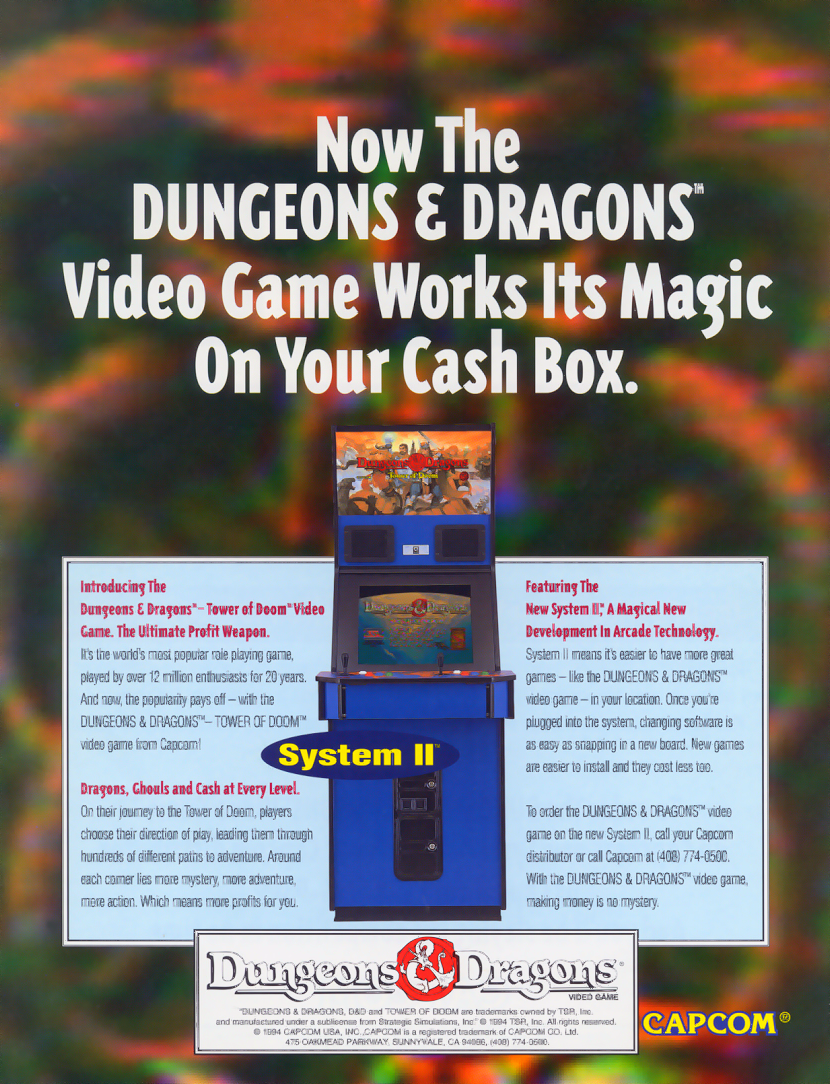 Dungeons & Dragons: Tower of Doom (Hispanic 940412) flyer