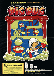 Dig Dug (manufactured by Sidam) flyer
