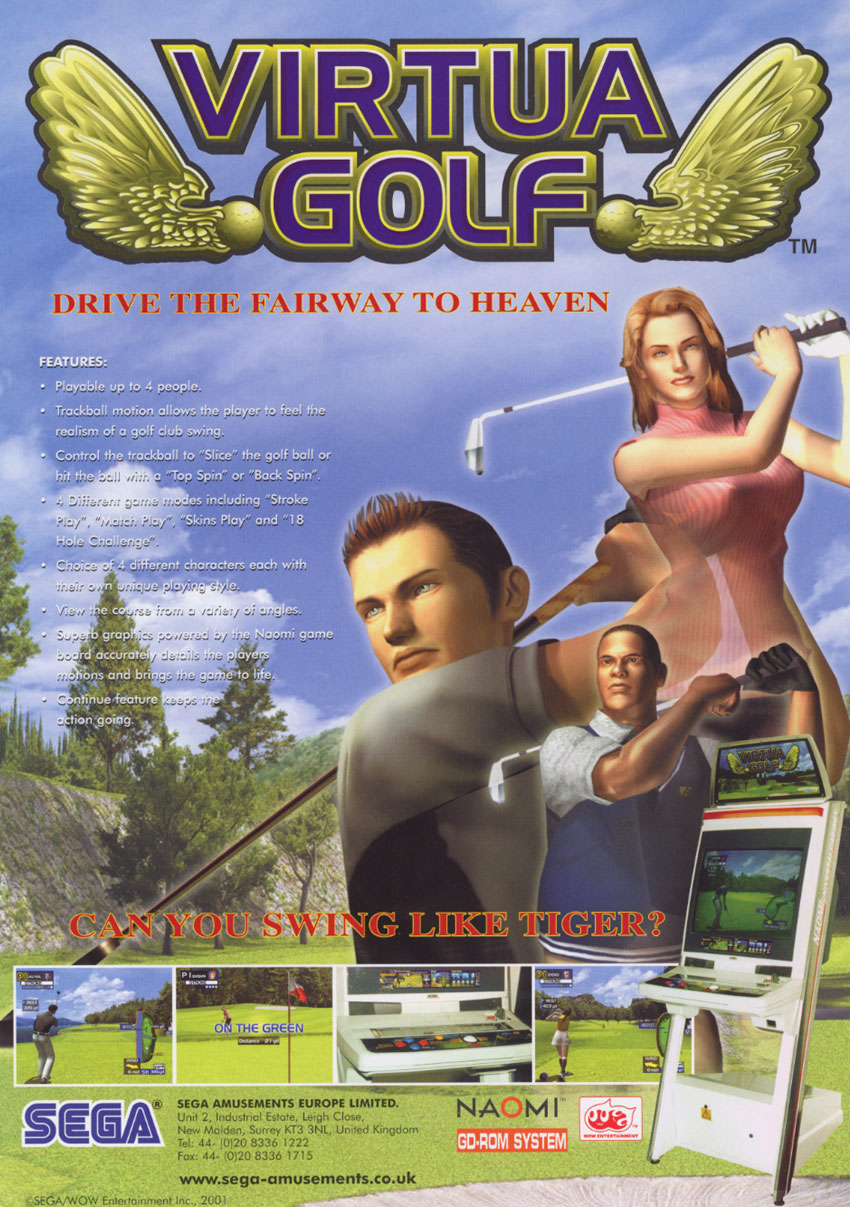 Virtua Golf / Dynamic Golf (Rev A) (GDS-0009A) flyer