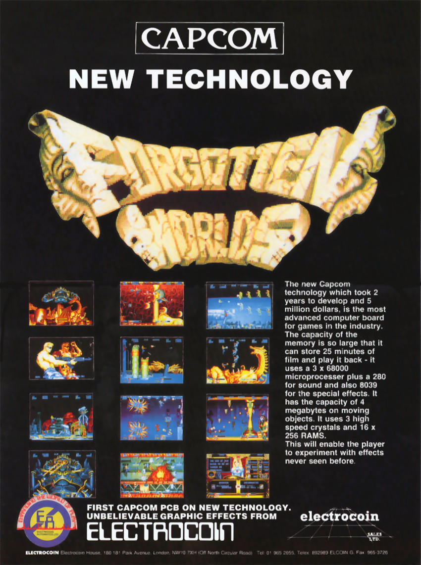 Forgotten Worlds (World, newer) flyer
