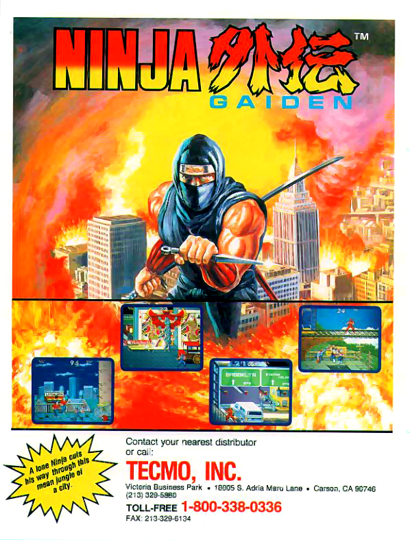 Ninja Gaiden (US) flyer