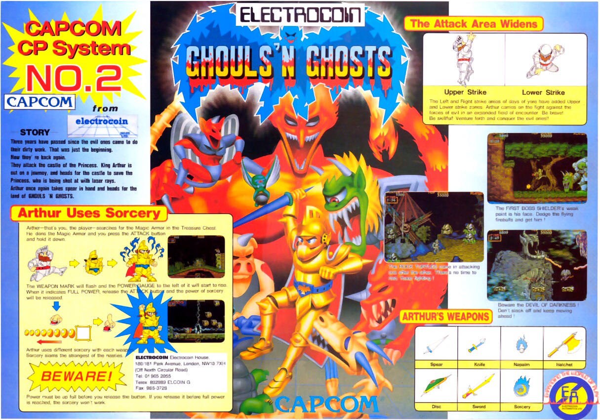 Ghouls'n Ghosts (USA) flyer