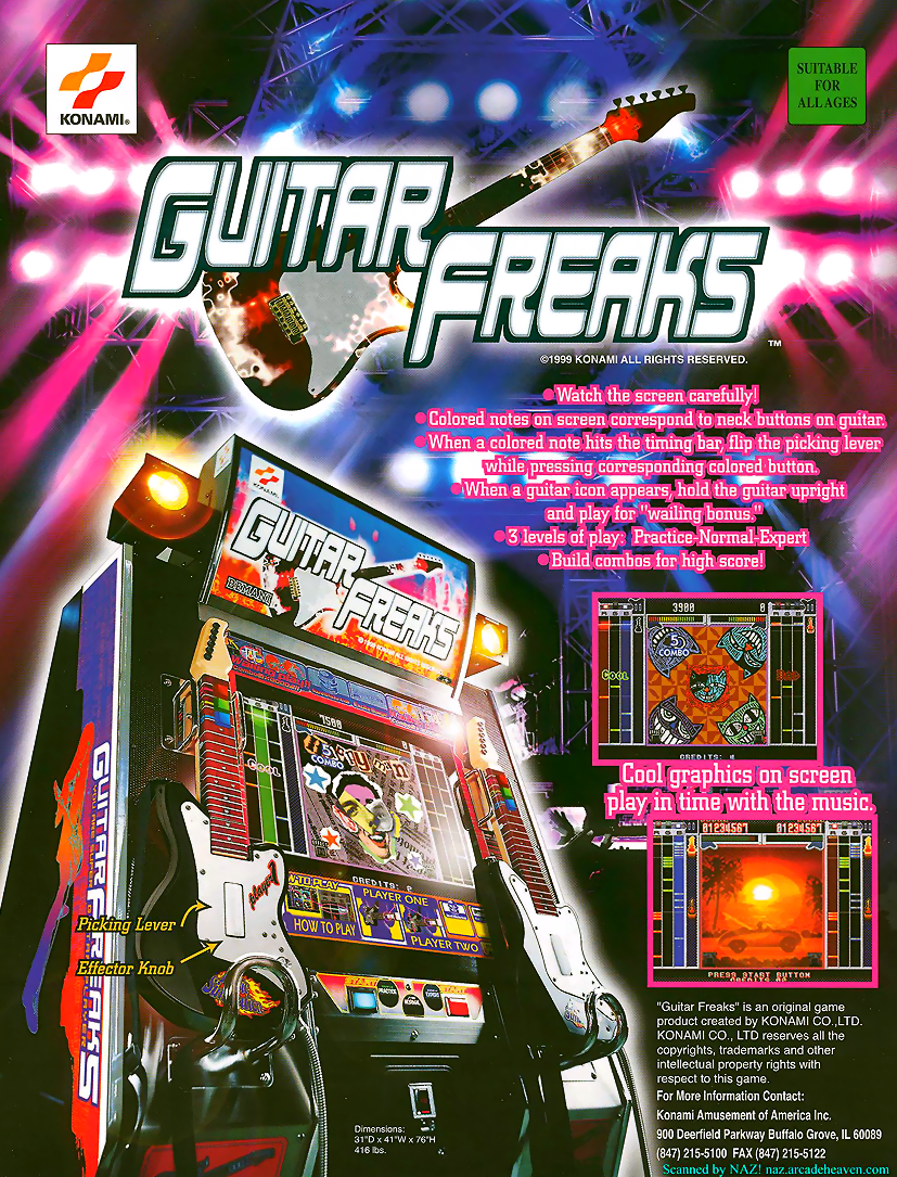 Guitar Freaks (GQ886 VER. AAC) flyer