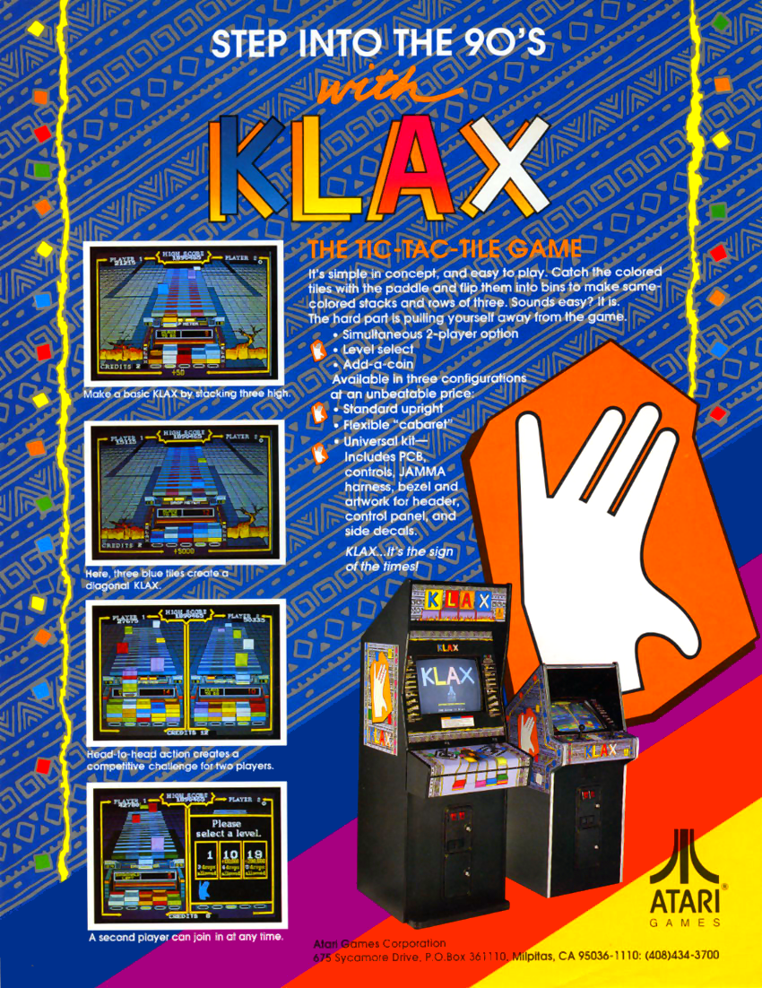 Klax (set 1) flyer