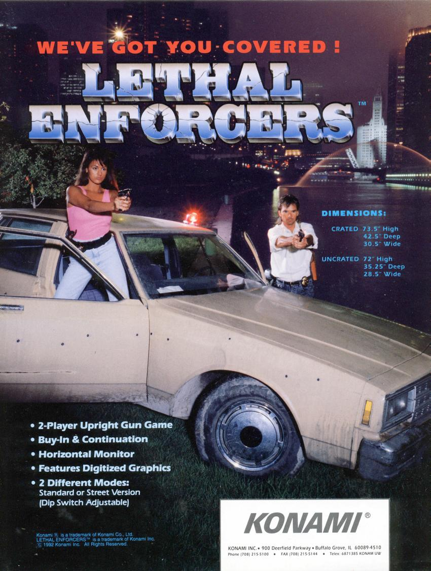 lethal enforcers 2 marquee png
