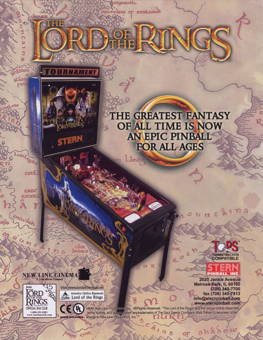 The Lord Of The Rings (10.00) flyer
