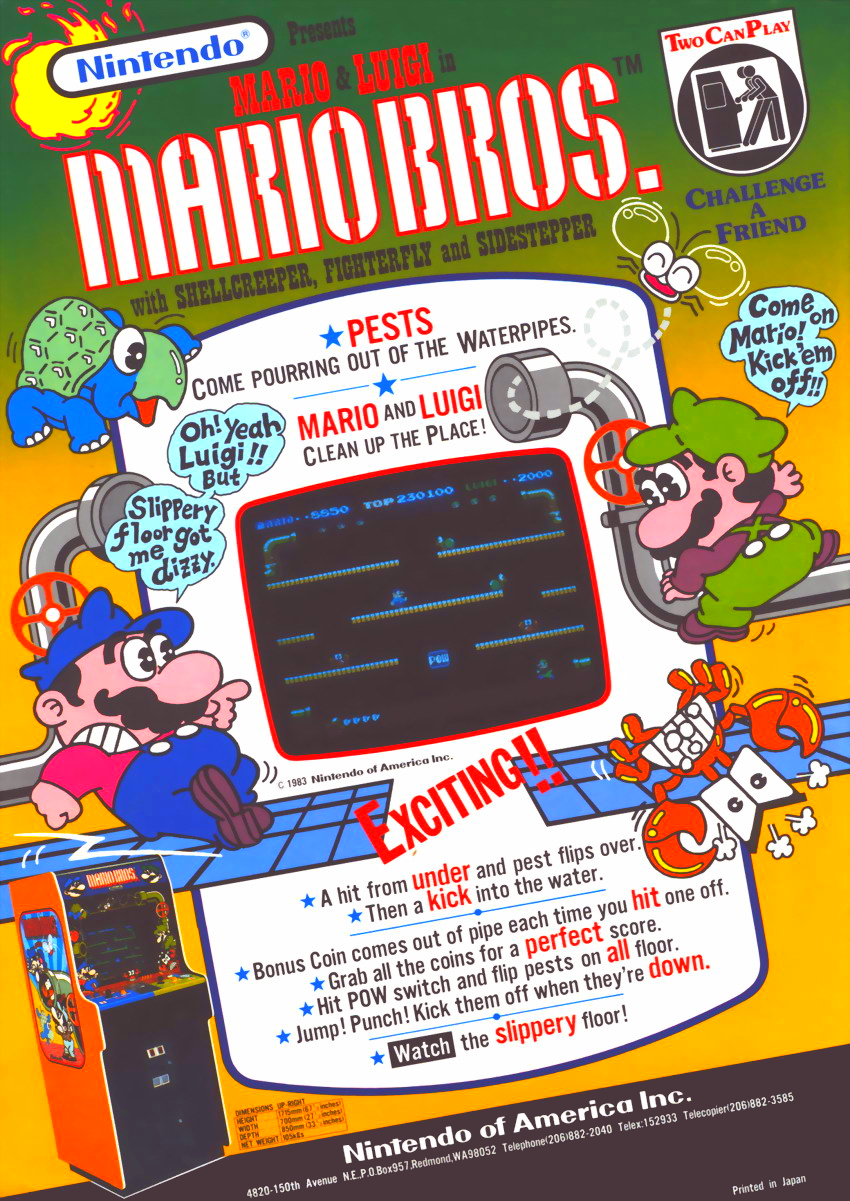 Mario Bros. (Japan) flyer