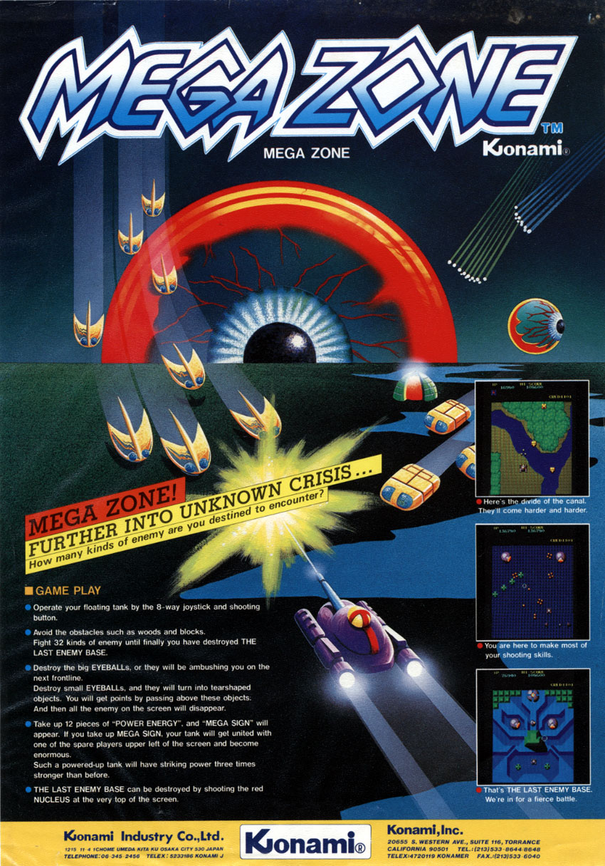 Mega Zone (Konami set 2) flyer