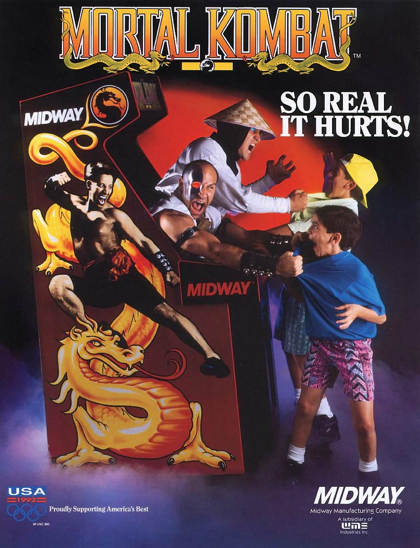 Mortal Kombat (rev 5.0 T-Unit 03/19/93) flyer