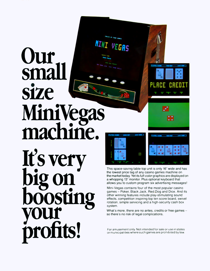 Mini Vegas 4in1 flyer