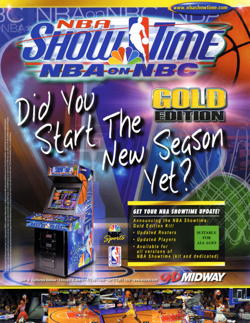 NBA Showtime / NFL Blitz 2000 (ver 2.1) flyer