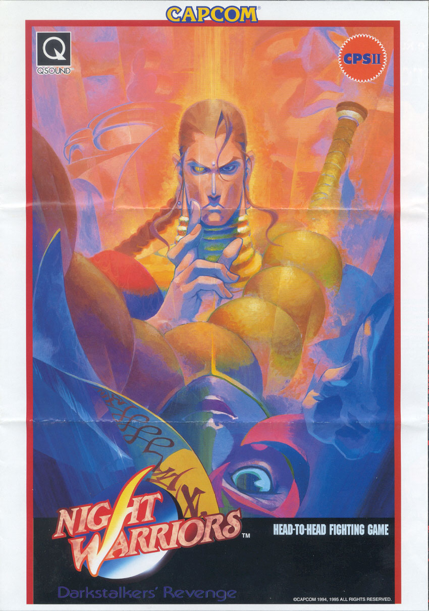 Night Warriors: Darkstalkers' Revenge (Euro 950316) flyer