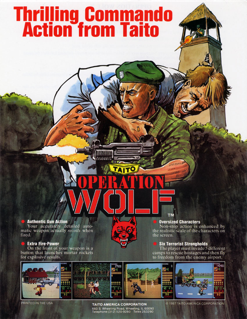 Operation Wolf (US) flyer