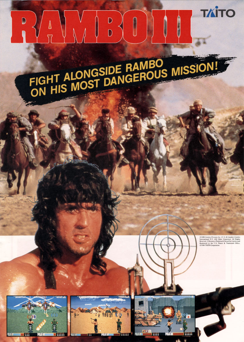 Rambo III (Europe) flyer